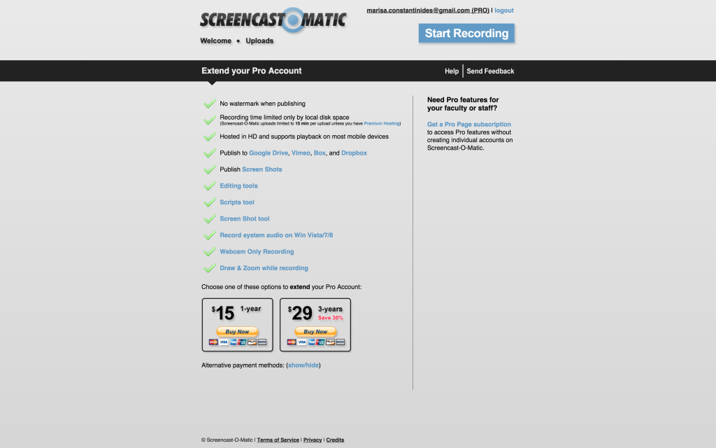 Go Pro Screencast O Matic Free online screen recorder for instant screen capture video sharing.